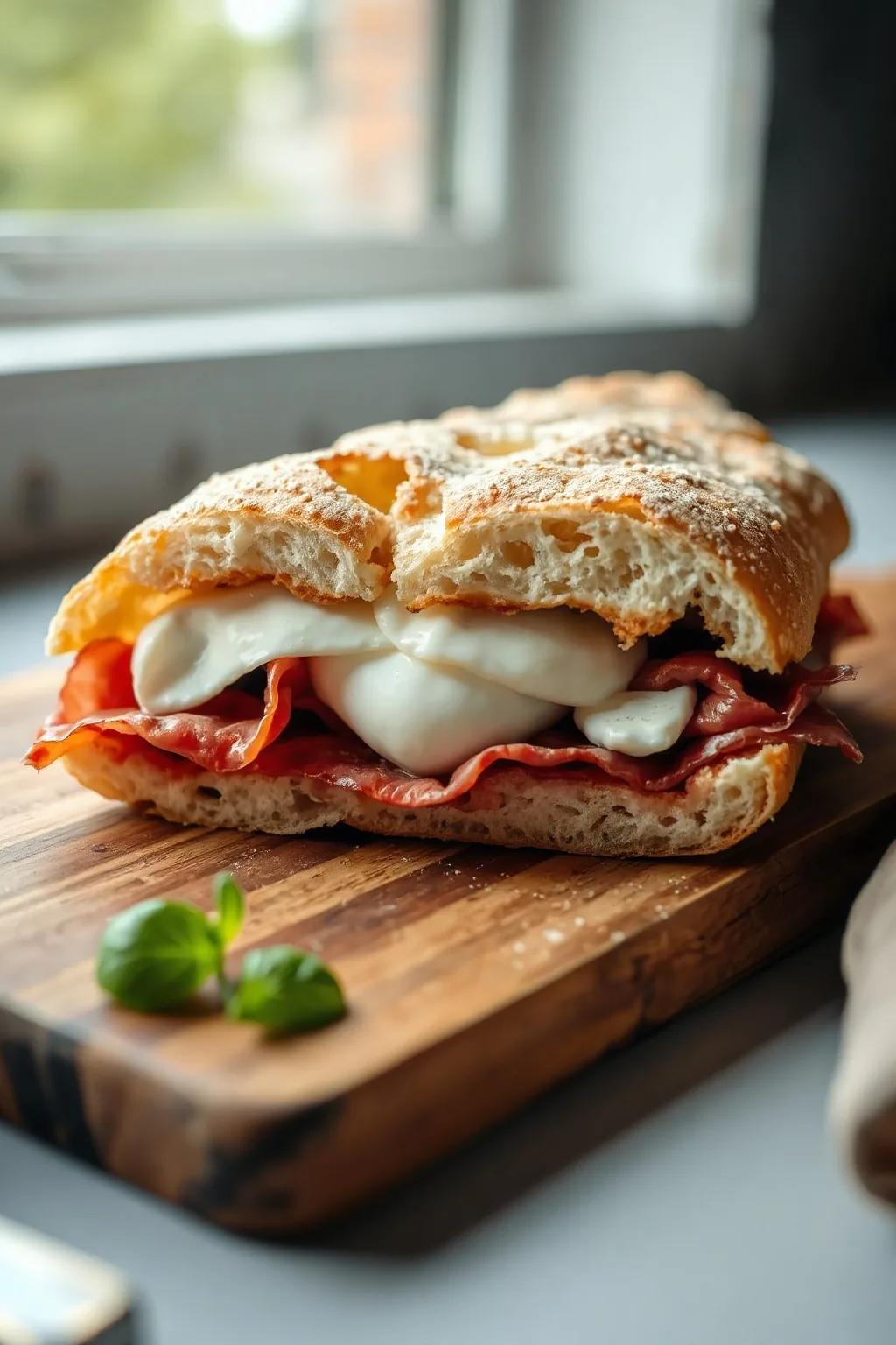 Burrata and Prosciutto Crudo Sandwich Recipe