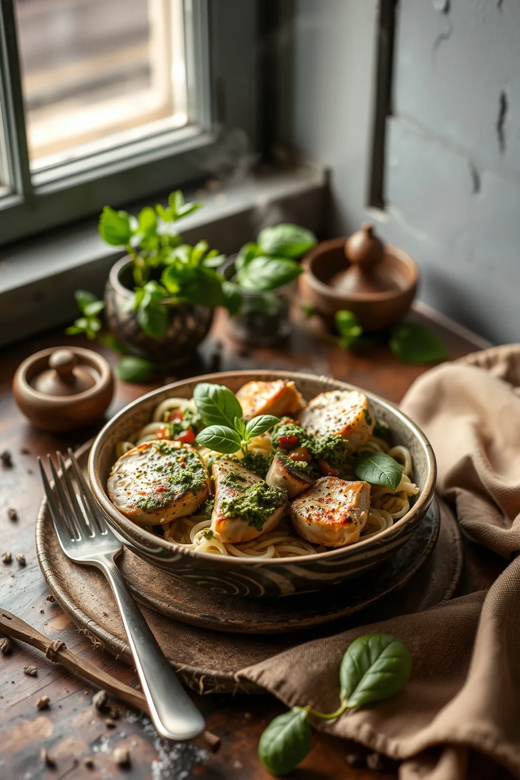 Chicken Pesto Protein Bowl Recipe