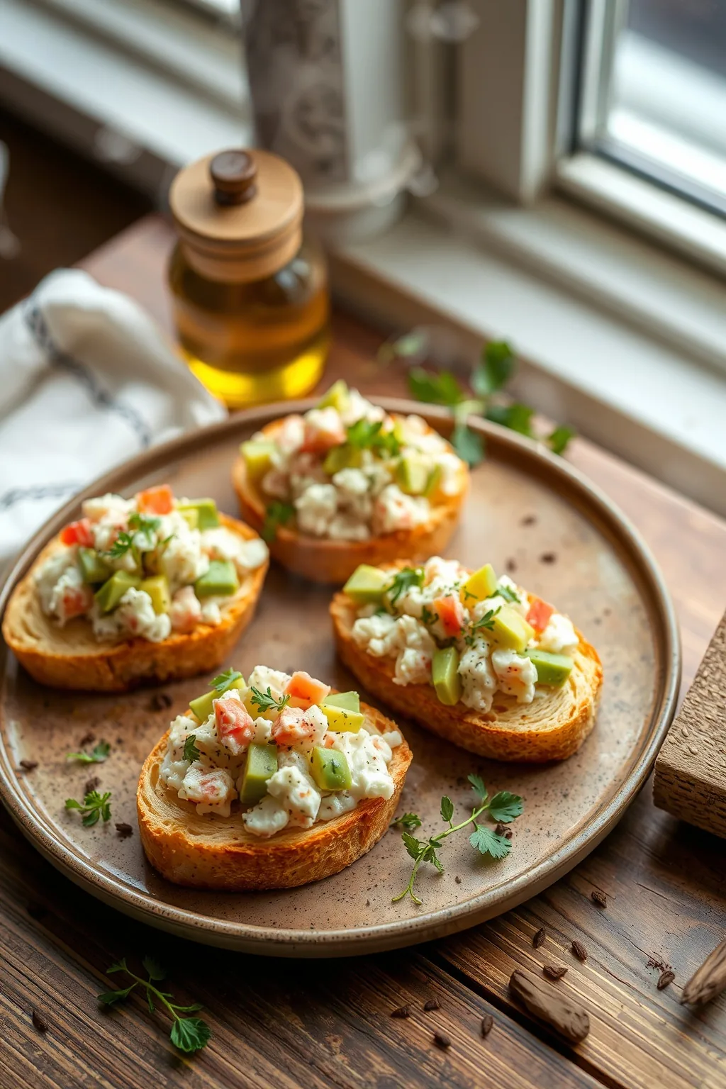 Crab and Avocado Crostini Recipe