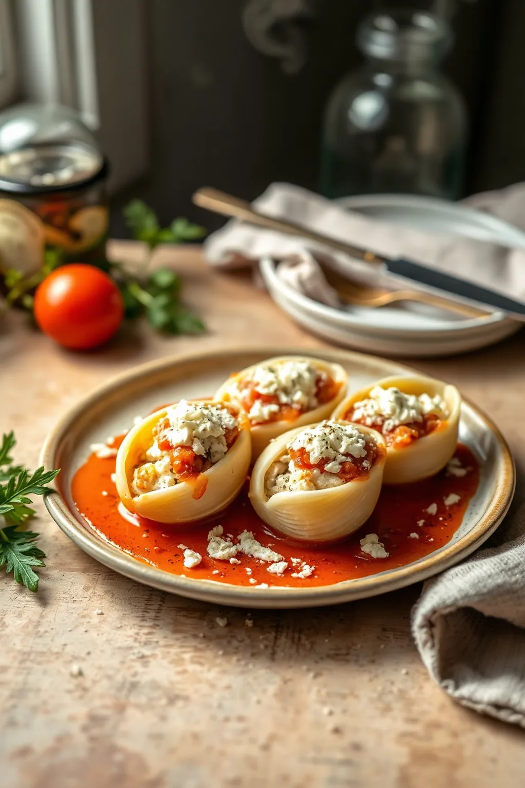 Crab and Ricotta Stuffed Shells Recipe