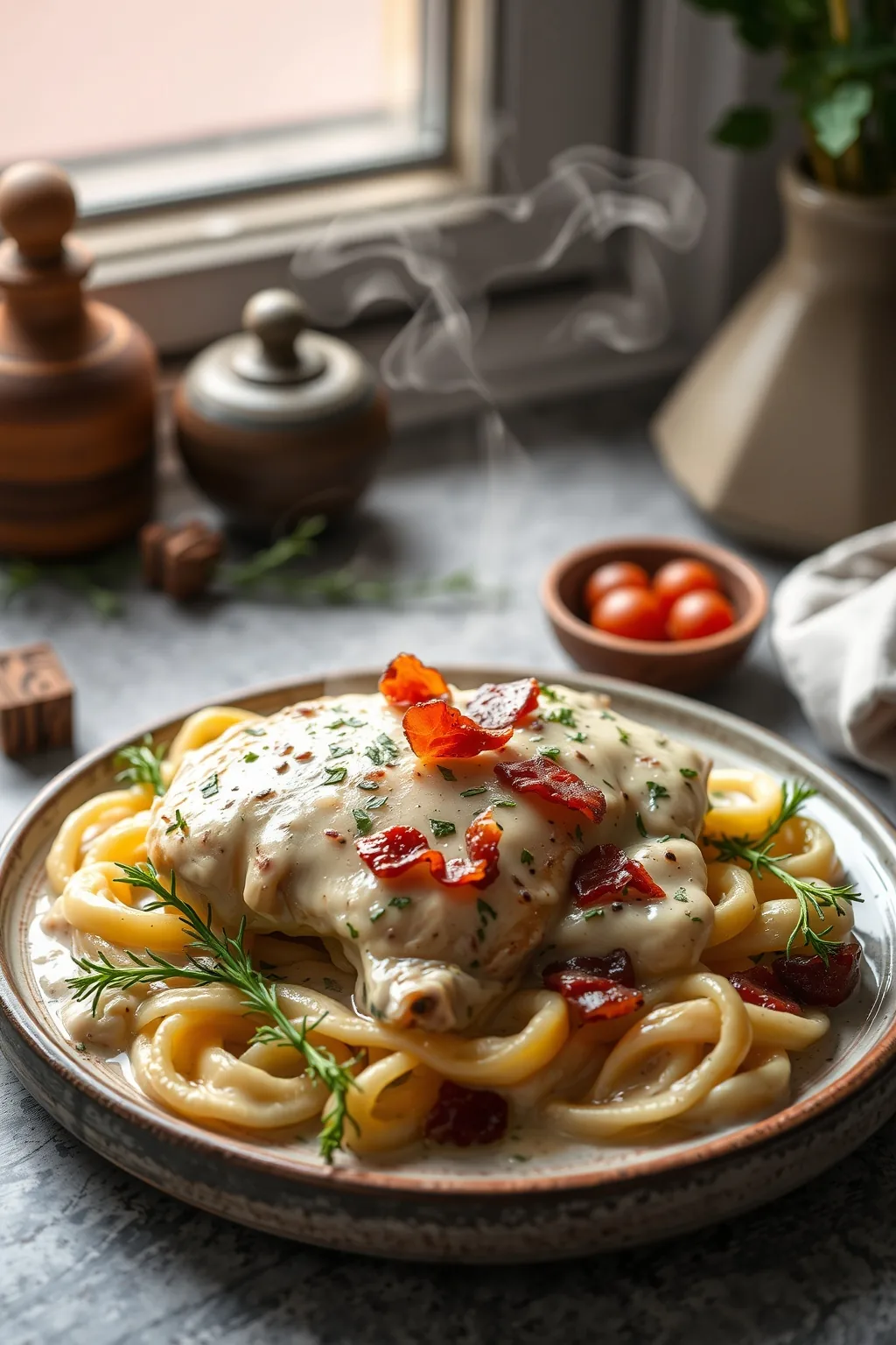 Creamy Garlic Bacon Chicken Recipe