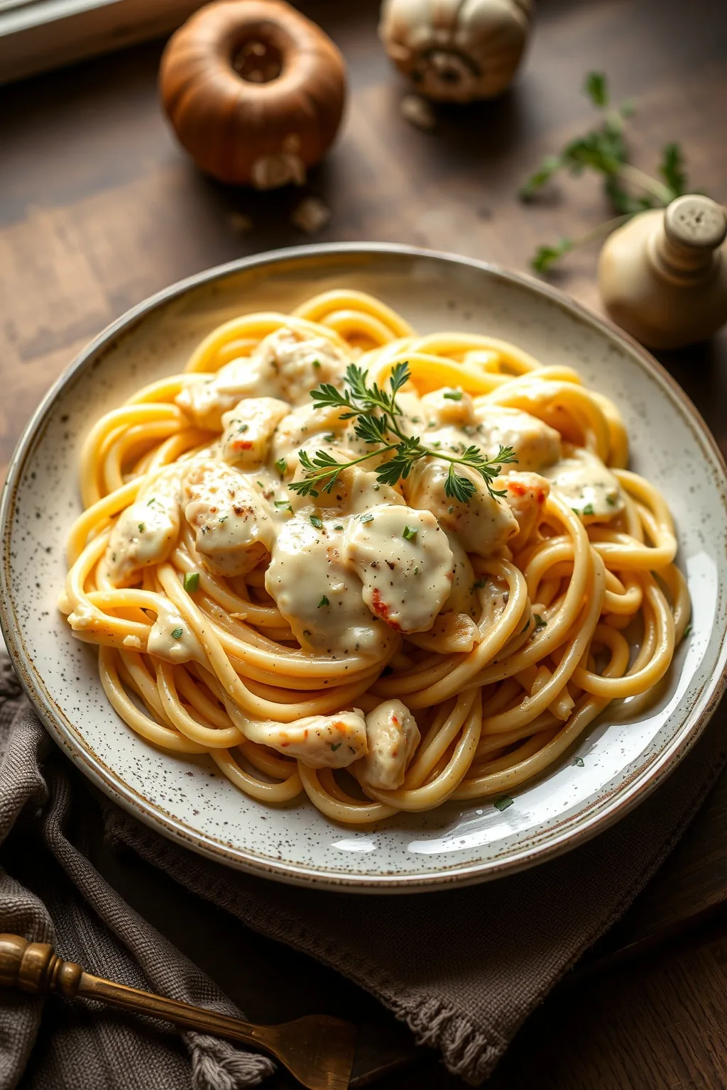 Creamy Garlic Chicken Alfredo Recipe