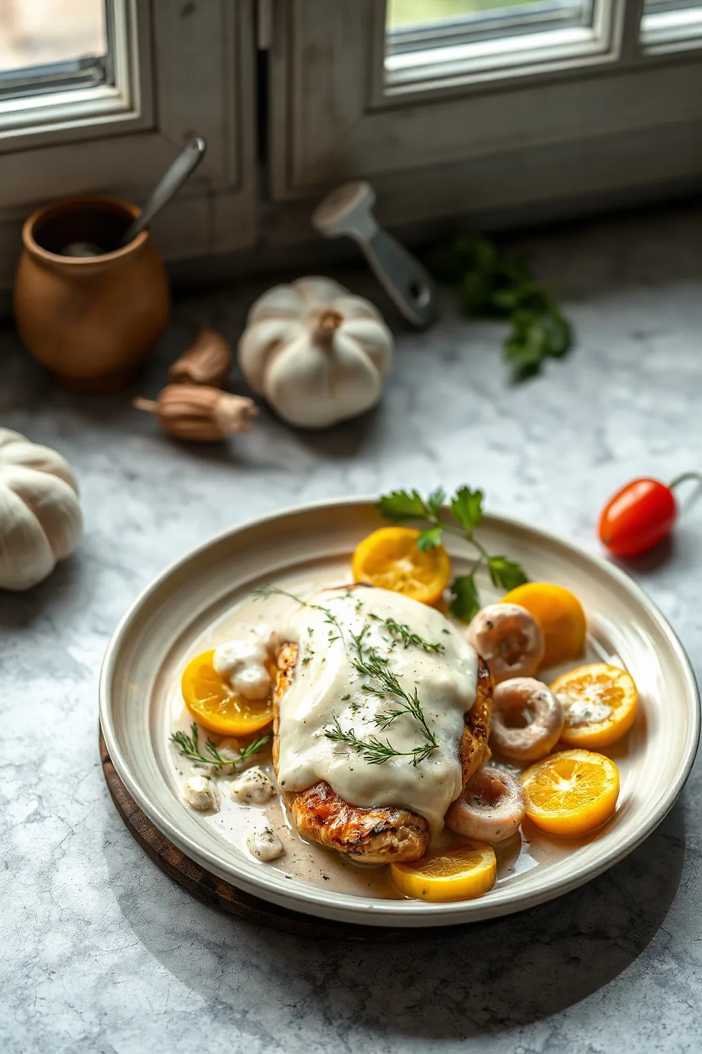 Creamy Garlic Mozzarella Chicken Recipe