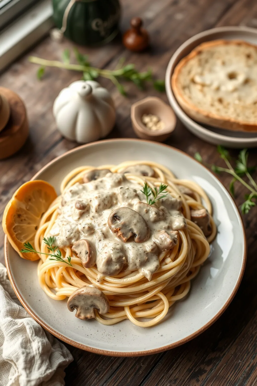 Creamy Mushroom Sauce For Pasta Recipe