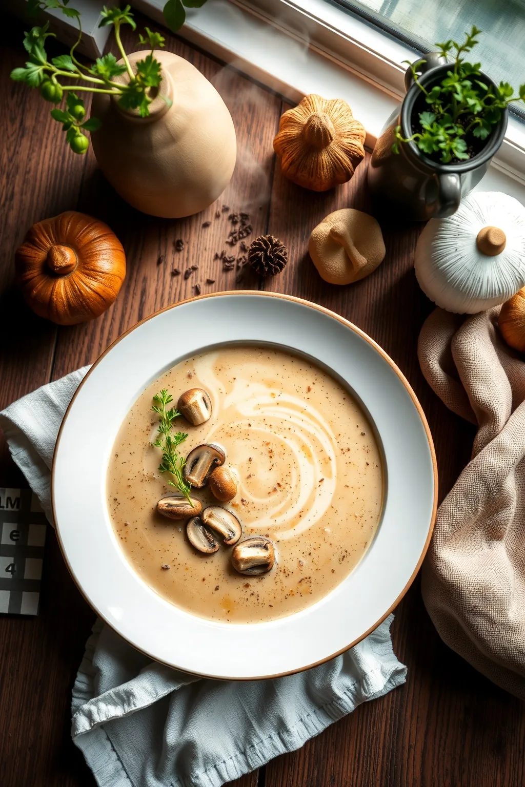 Crema Di Funghi Mushroom Soup Recipe