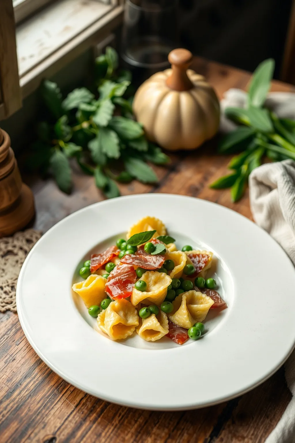 Farfalle with Peas and Prosciutto Recipe