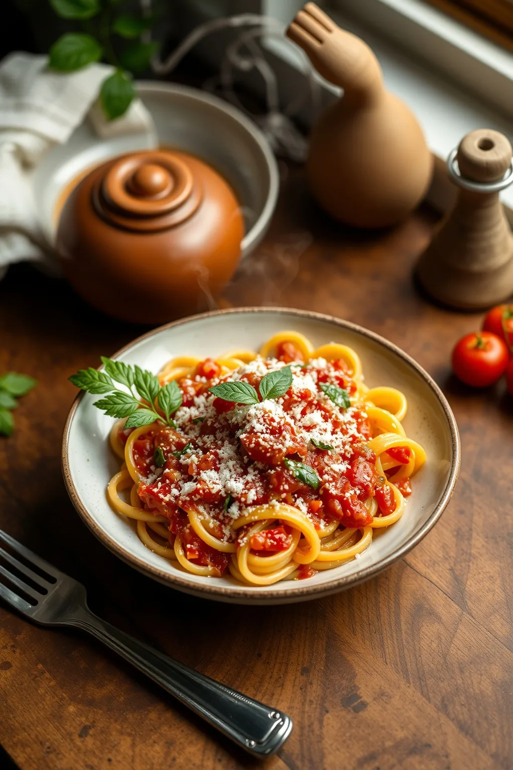 Fusilli with Tomato Sauce Recipe