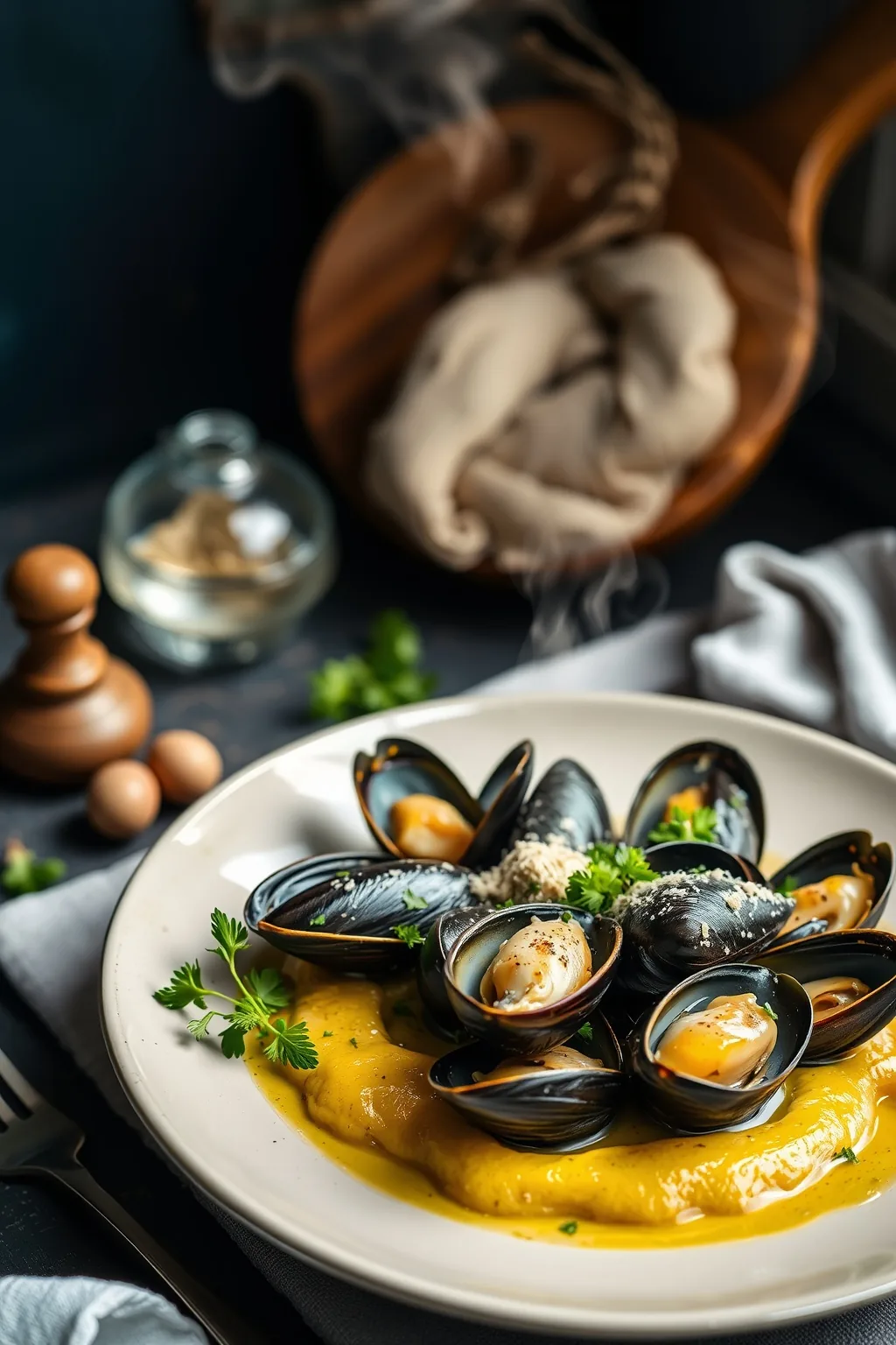 Garlic Mussels Recipe