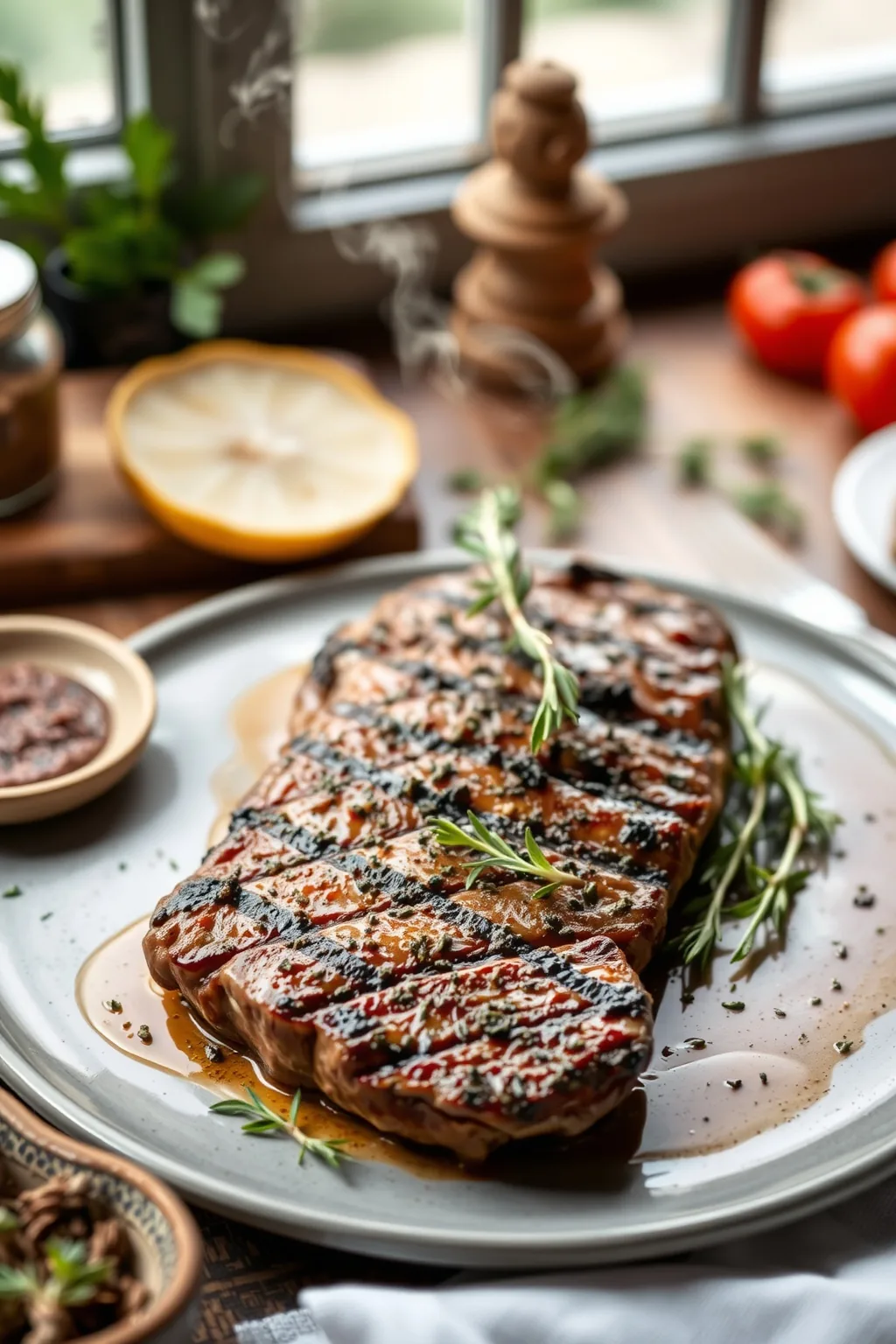 Grilled Italian Herb Steak Recipe