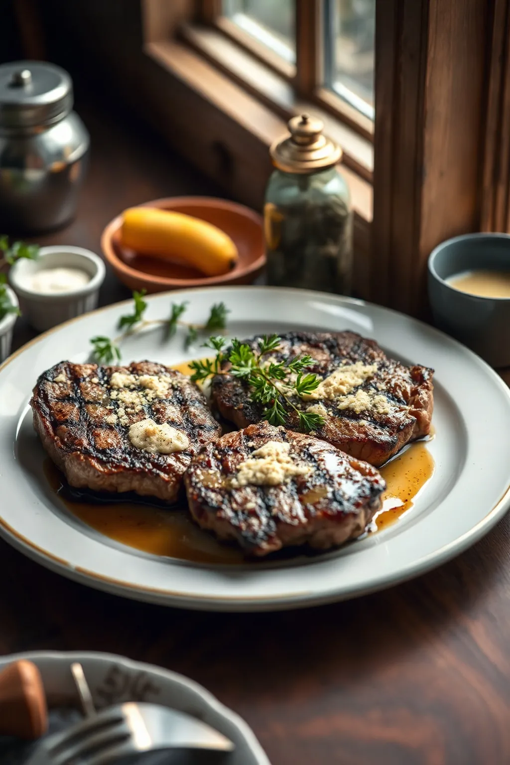 Grilled Steak With Parmesan Crust Recipe