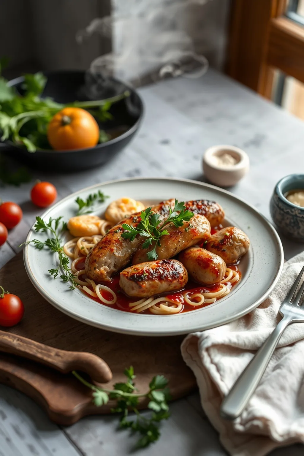 High Protein Chicken Sausage Skillet Recipe