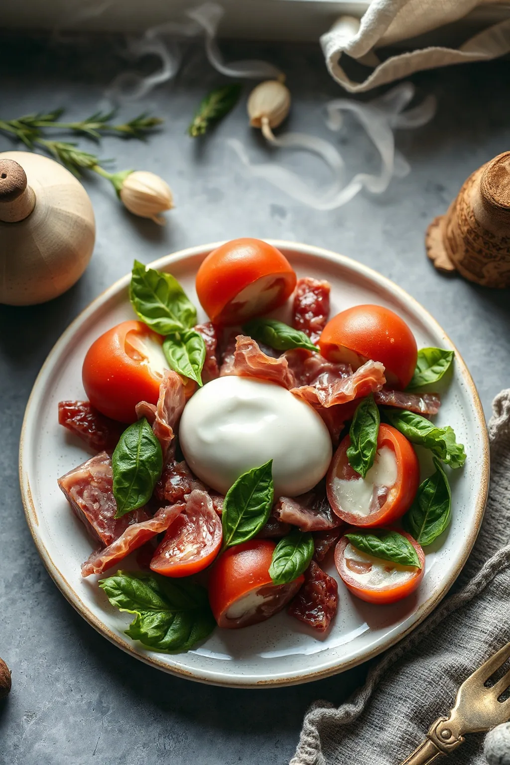 Italian Burrata and Prosciutto Salad Recipe