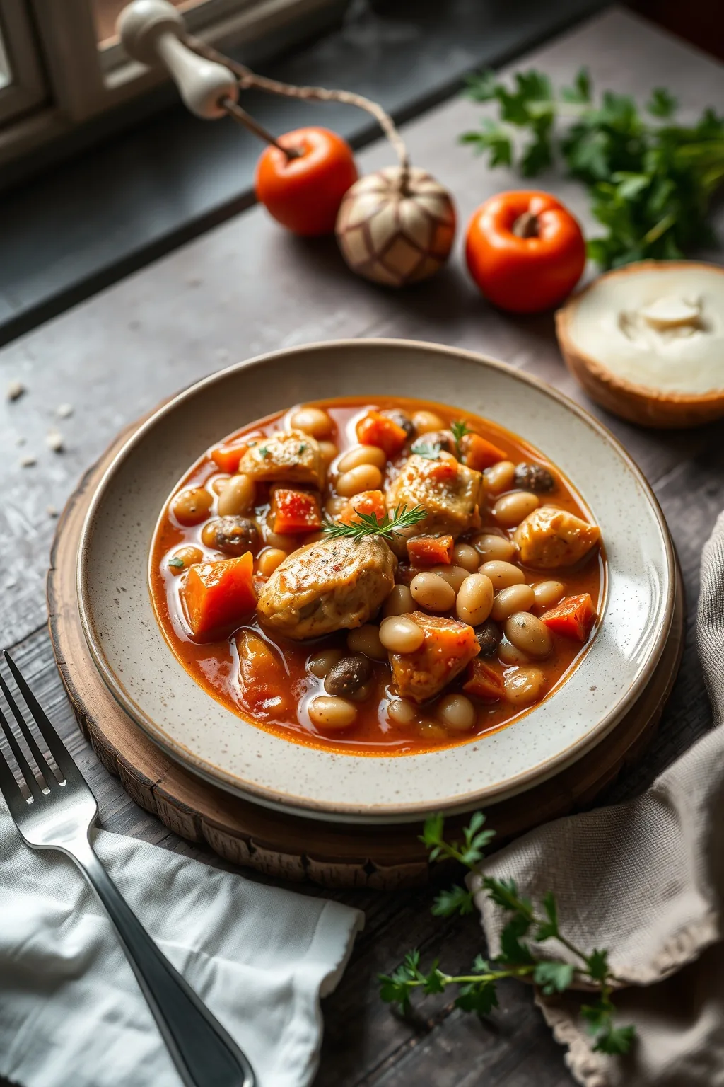 Italian Chicken and White Bean Stew Recipe