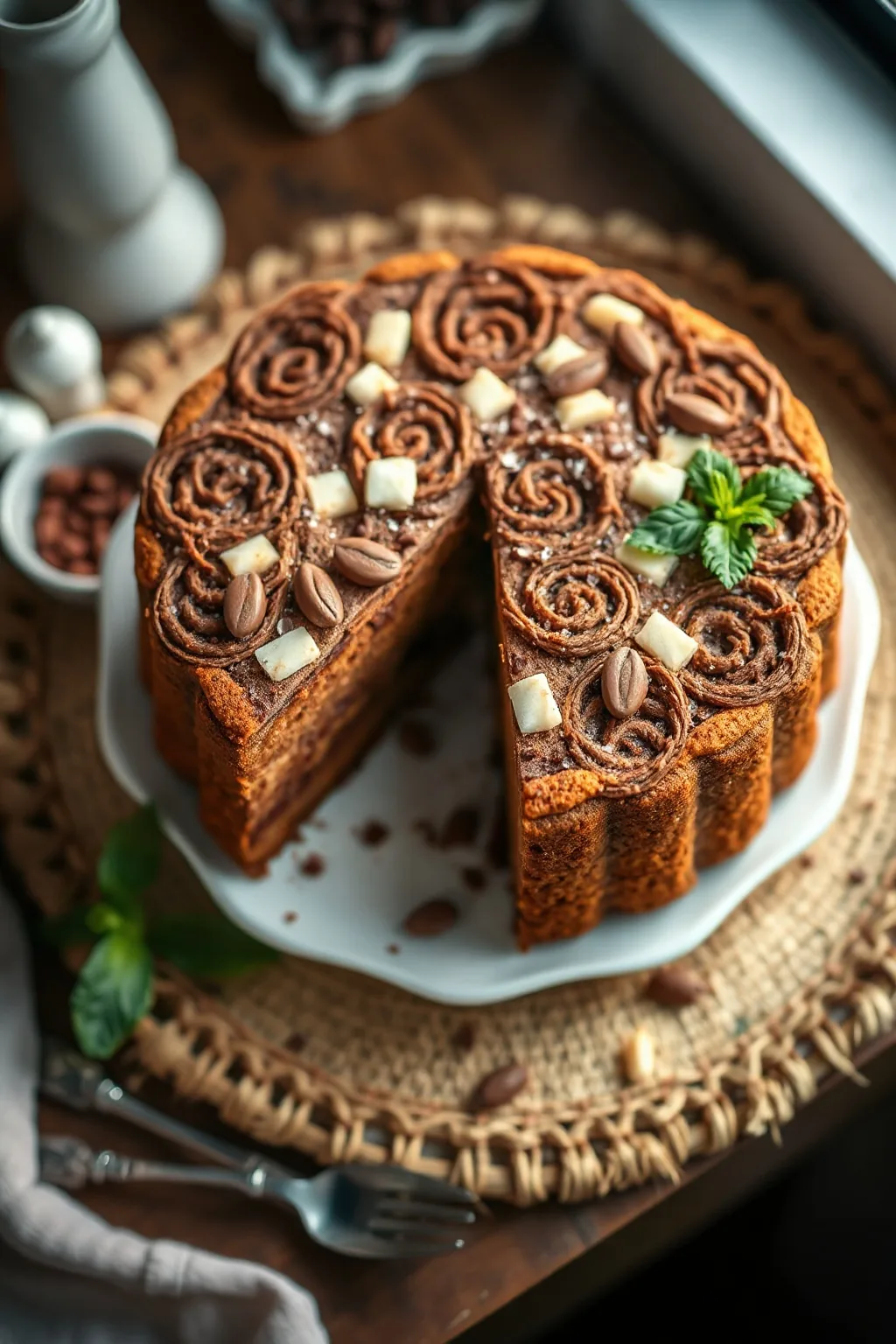 Italian Chocolate Amaretti Cake Recipe