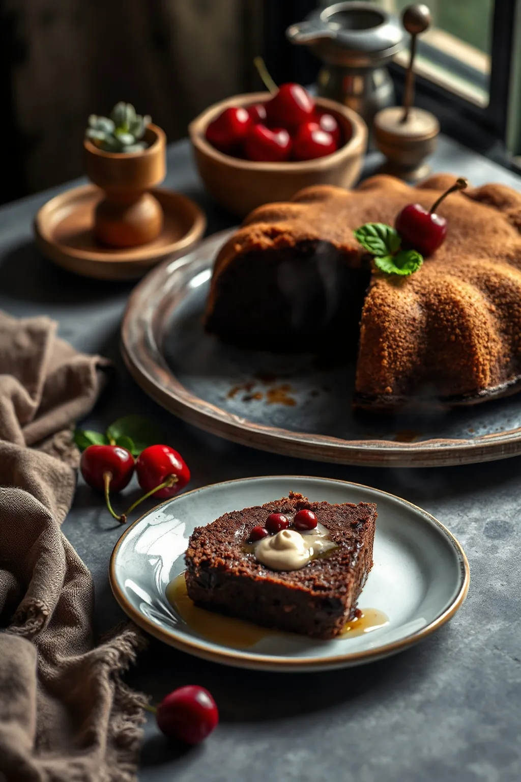 Italian Chocolate Cherry Cake Recipe
