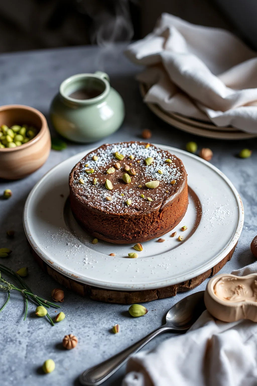 Italian Chocolate Pistachio Cake Recipe
