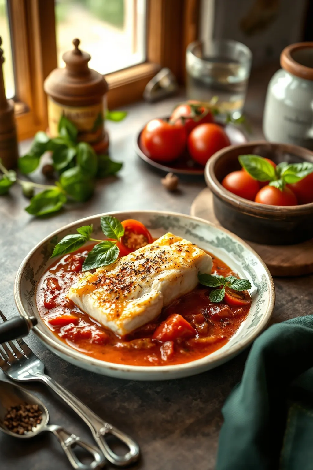 Italian Cod in Tomato Sauce Recipe