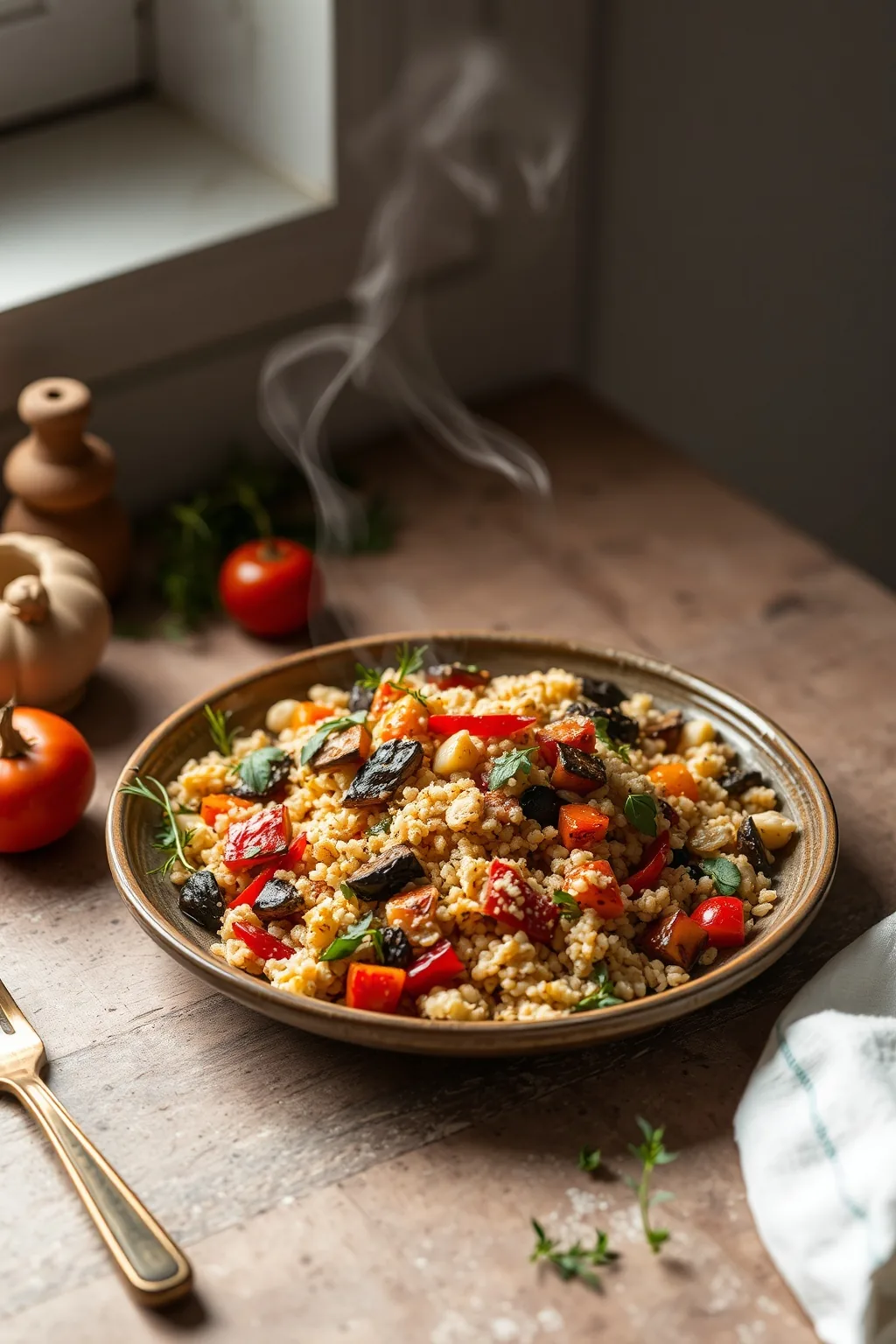 Italian Farro and Roasted Vegetable Salad Recipe