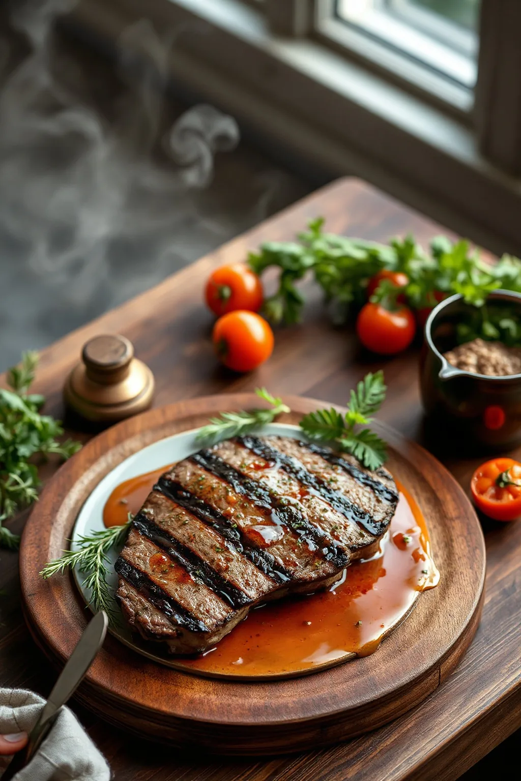 Italian Grilled Flat Iron Steak Recipe