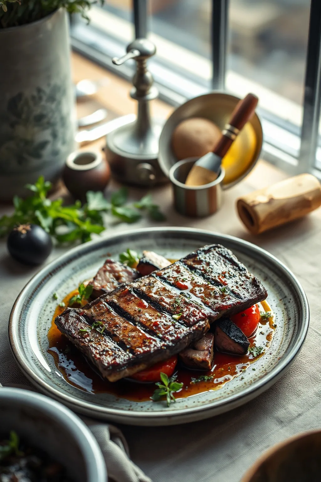 Italian Grilled Skirt Steak Recipe