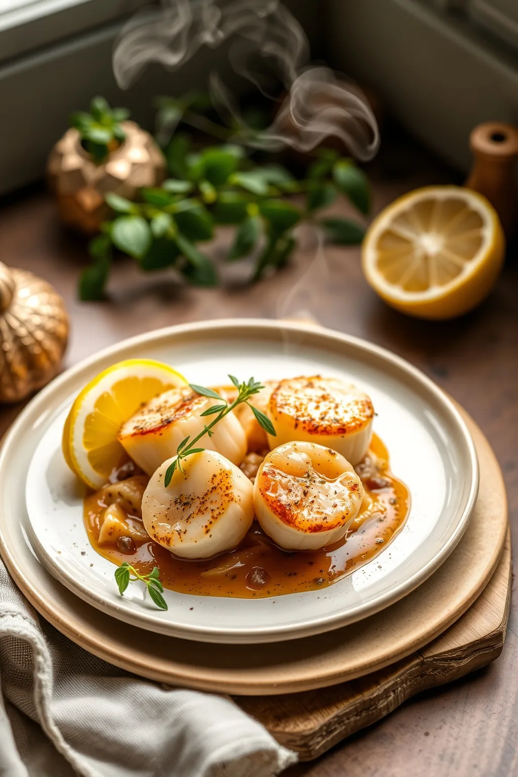 Italian Scallops With Lemon Recipe