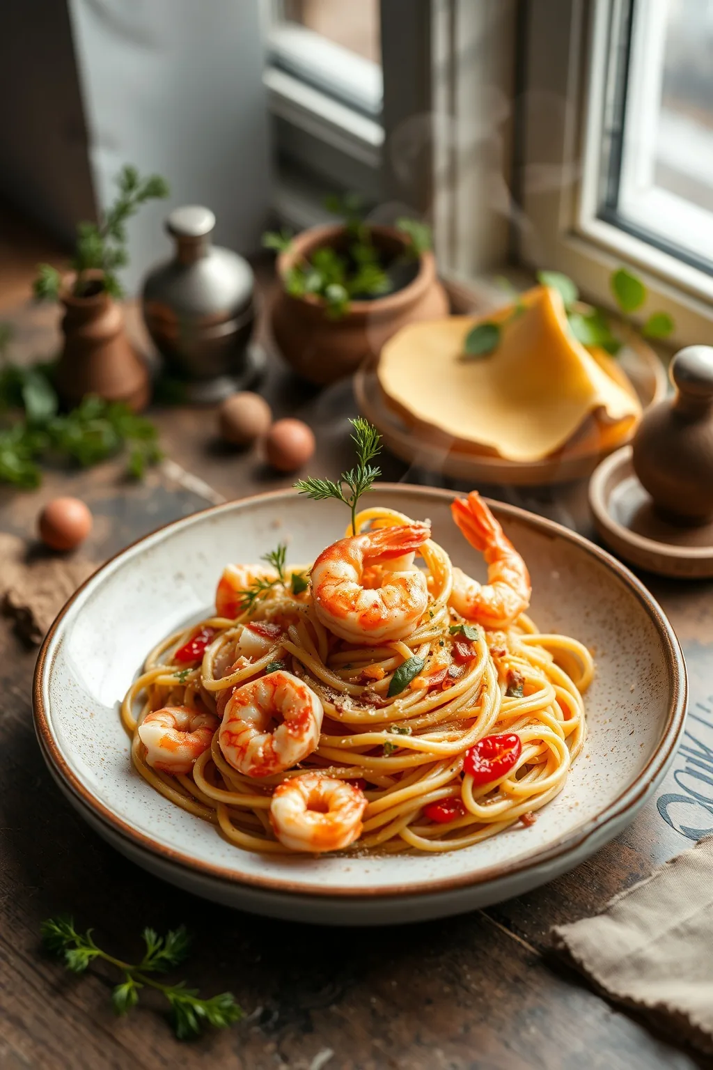 Italian Shrimp and Crab Pasta Recipe