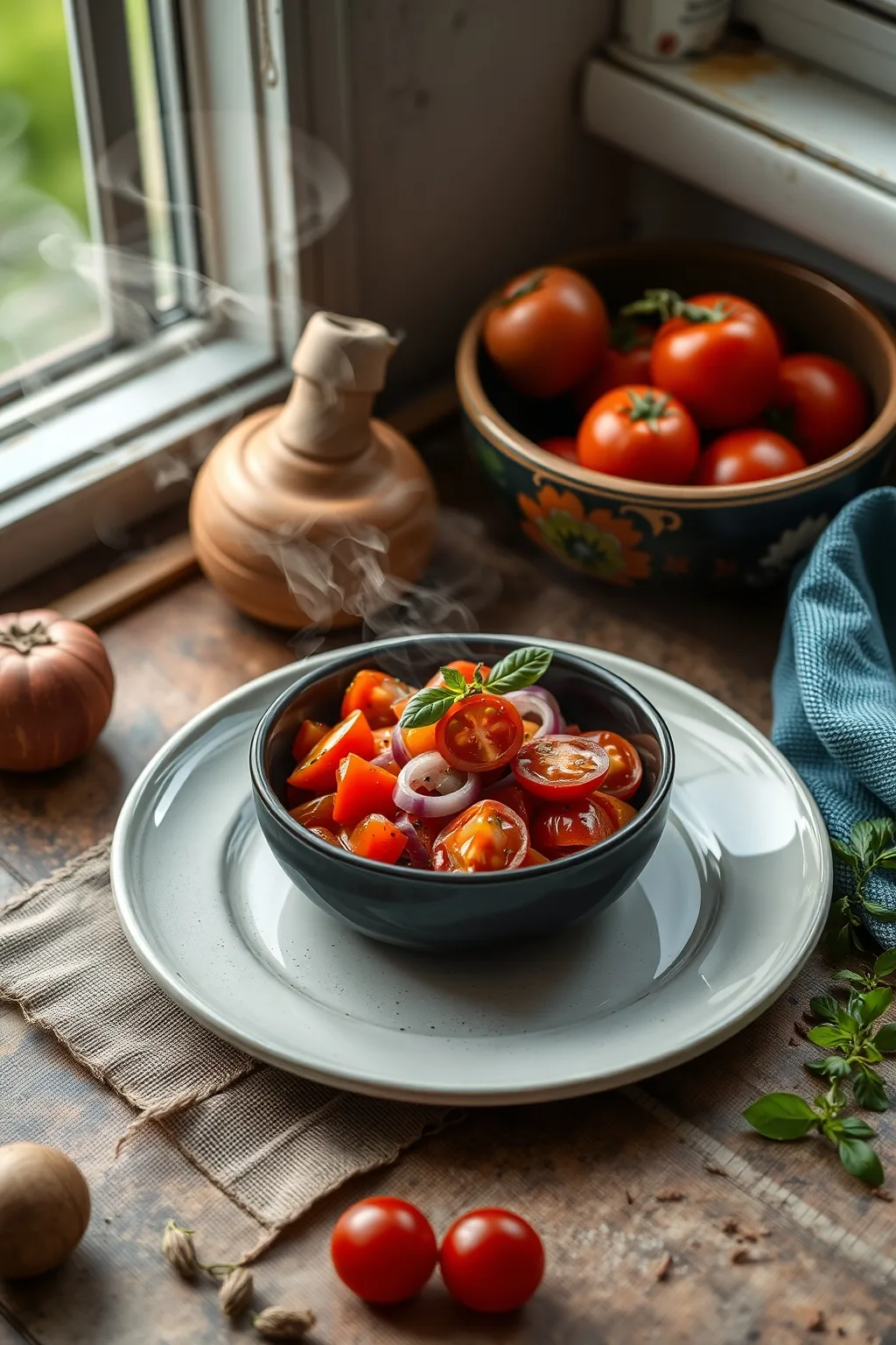 Italian Tomato and Red Onion Salad Recipe