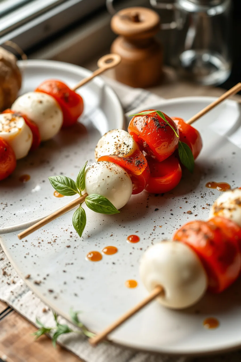 Mozzarella And Tomato Skewers Recipe