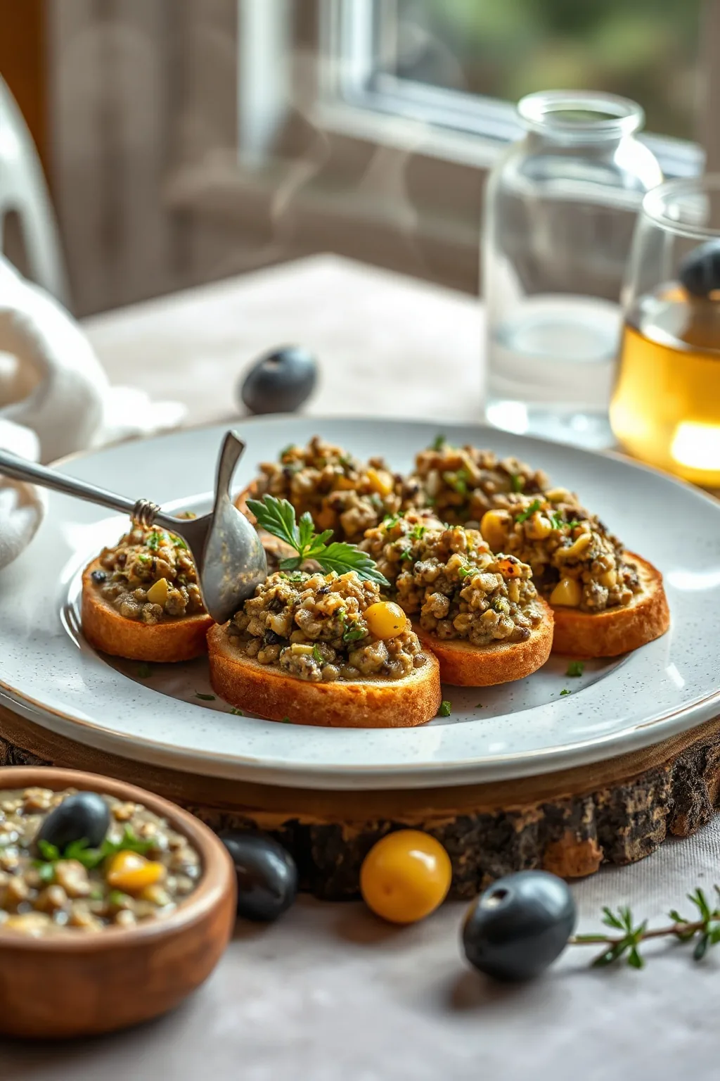 Olive Tapenade Crostini Recipe