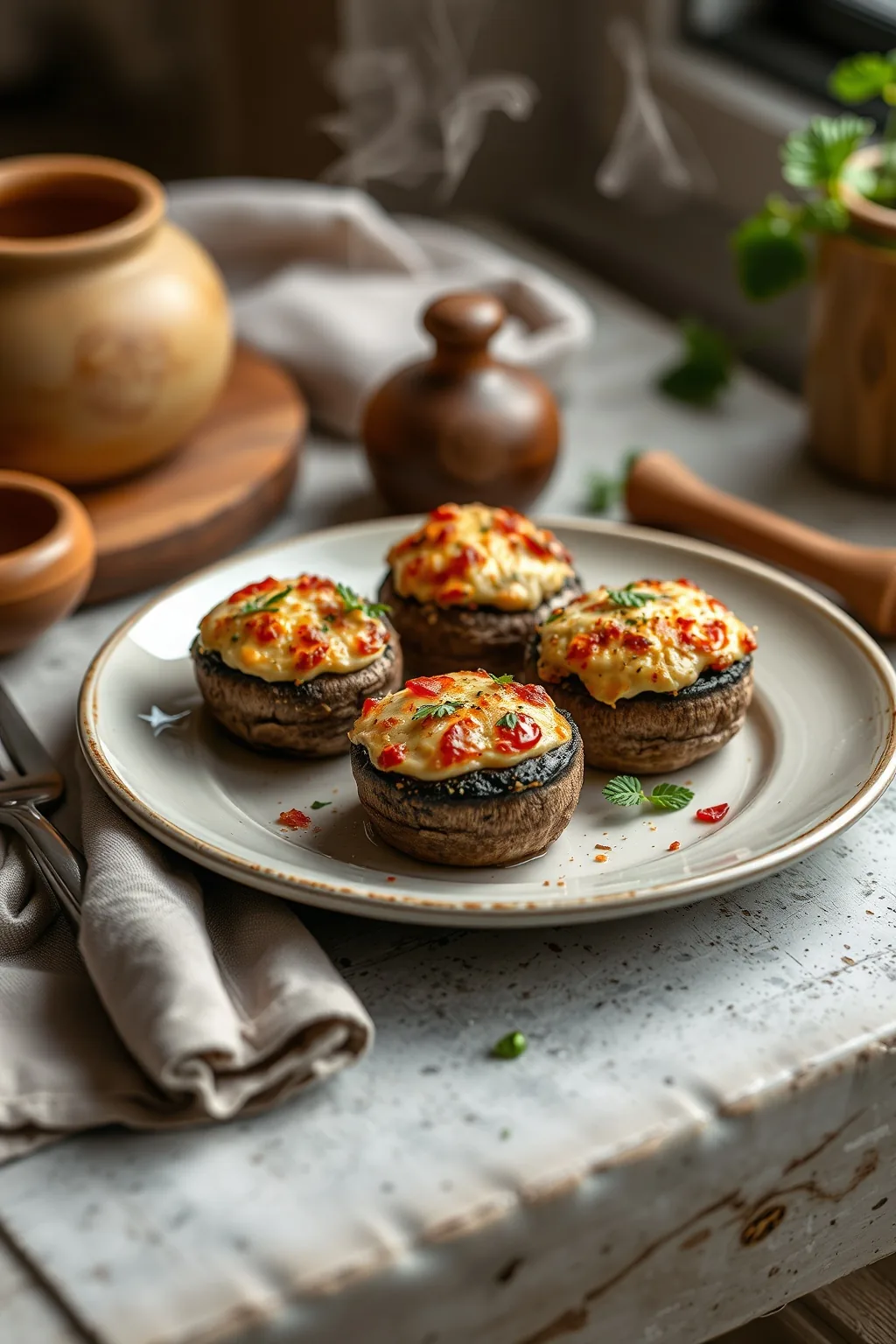 Parmesan Stuffed Mushrooms Recipe