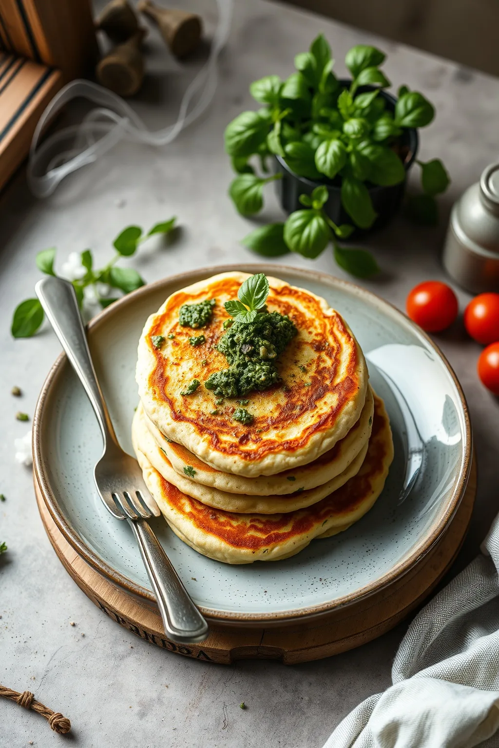 Pesto Pancakes Recipe