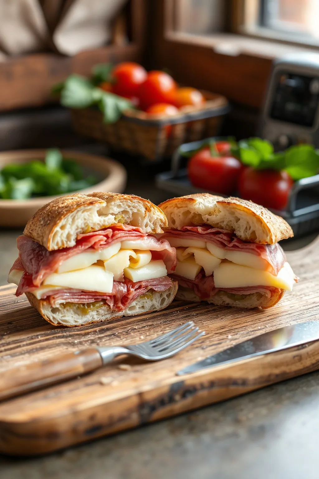 Prosciutto Cotto and Fontina Panini Recipe