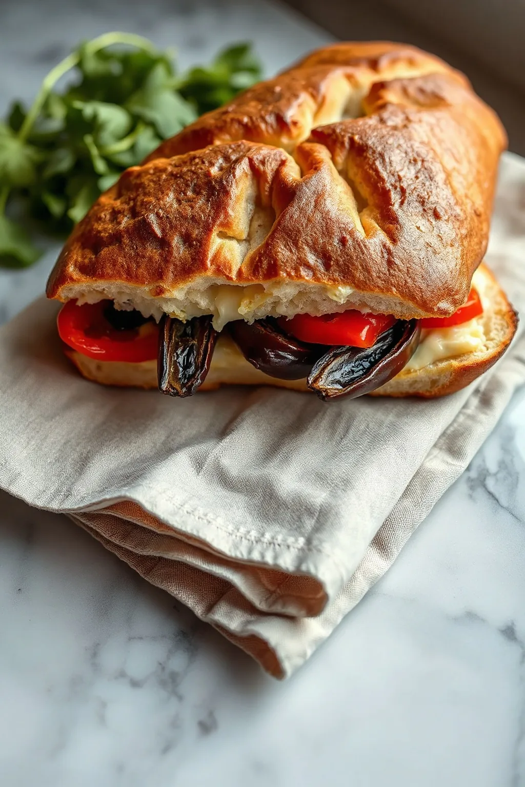 Roasted Pepper and Anchovy Sandwich Recipe