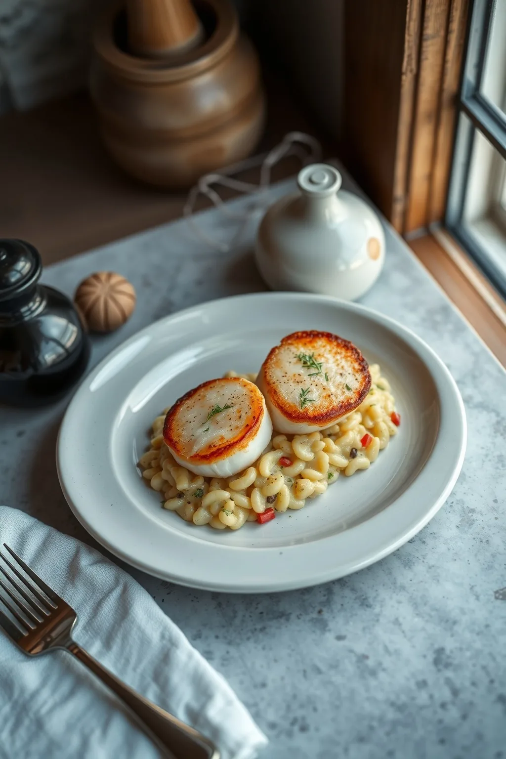 Seared Scallops with Risotto Recipe