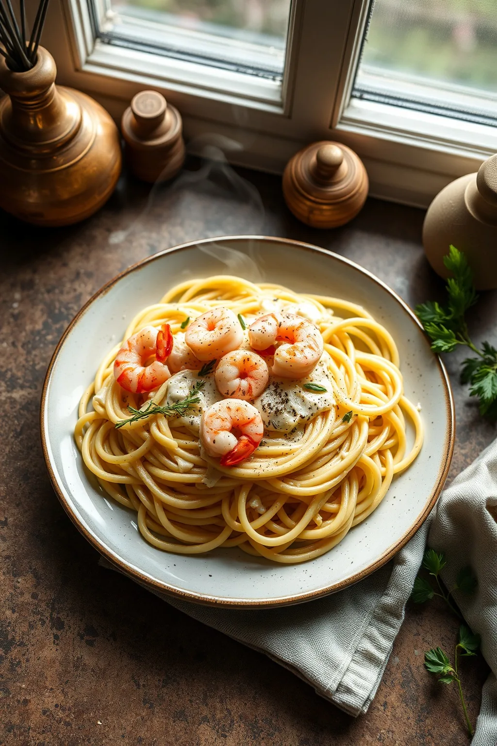 Shrimp Fettuccine Alfredo Recipe