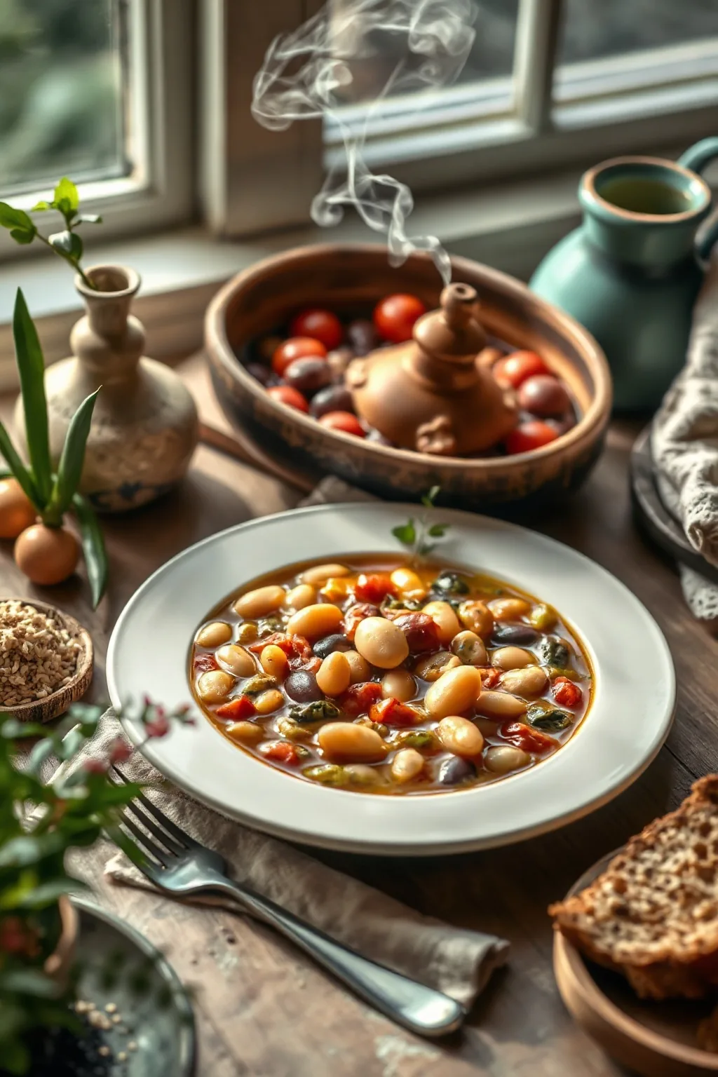 Tuscan Bean and Farro Soup Recipe